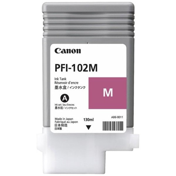 Canon PFI102M Dye Magenta Ink Tank 130ML 0897B001 - main