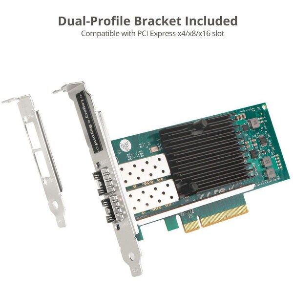 Siig ADDS TWO 10GBE SFP ETHERNET PORT VIA AN AVAILABLE PCI EXPRESS 2.0 X8 TO SERVER O LB-GE0511-S1 - main