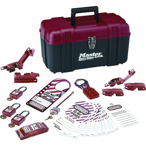 Master Lock Master Lock Personal Safety Lockout Kit, Electrical Focus, Keyed Alike, 1457E410KA 1457E410KA - main
