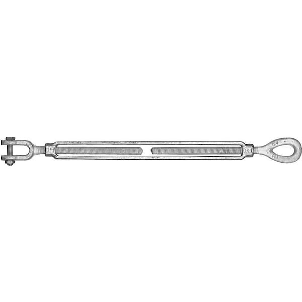 Baron BARON 18-5/8X6 Turnbuckle, 3500 lb Weight Capacity, Jaw Fitting A, Eye Fitting B, Galvanized Steel 18-5/8X6 - main