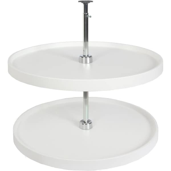Knape & Vogt Lazy Susan, Polymer, White, 28 in W, 31.5 in H, 28 in L KV.PFN28STW - main