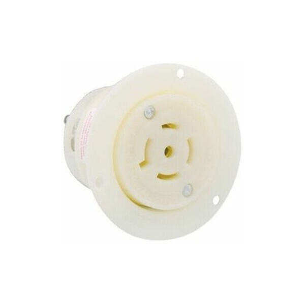 Leviton Industrial Grade Flanged Outlet 20 Amp, 277/480 Volt 3PY 2526 - main