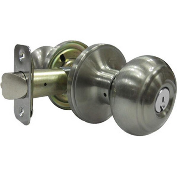 Taiwan Fu Hsing Industrial TruGuard Verona Fancy Mushroom Entry Knob Sets, Satin Nickel 221794 - main