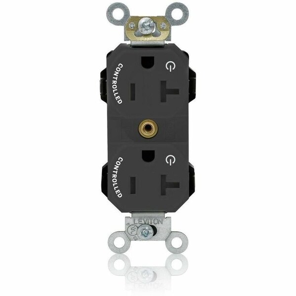 Leviton Straight Blade Receptacle, 5-20R, 20 A, 125V AC, Flush Mount, Self-Grounded M5362-2SE - main