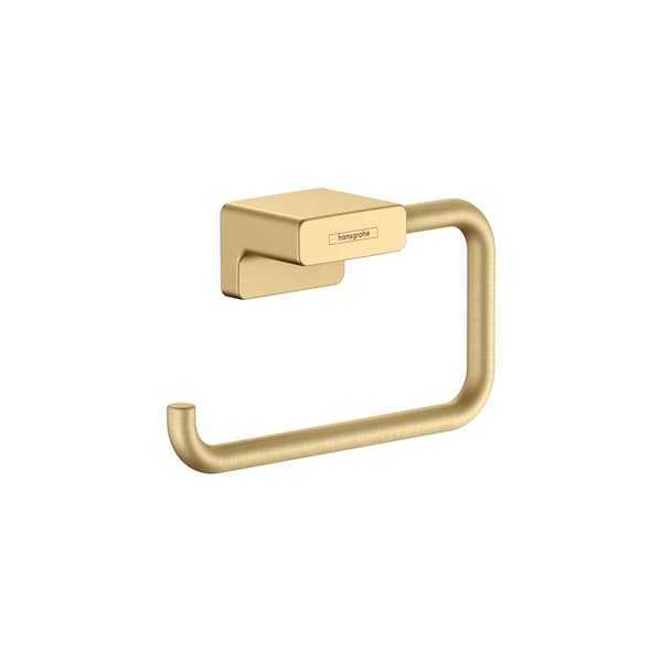 Hansgrohe AddStoris Toilet Paper Holder without Cover in Brushed Gold Optic 41771250 - main