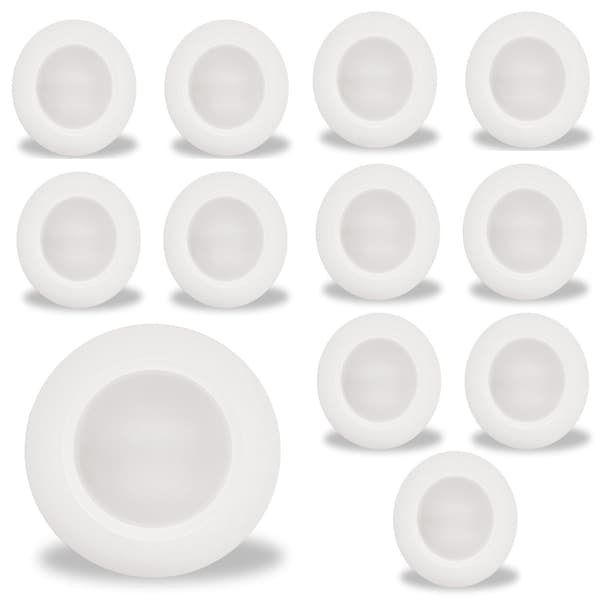 Bulbrite 14W 7in LED Disc Light, 5CCT Selectable, 27/30/35/40/50K, 1100lu, 12PK 862883 - main