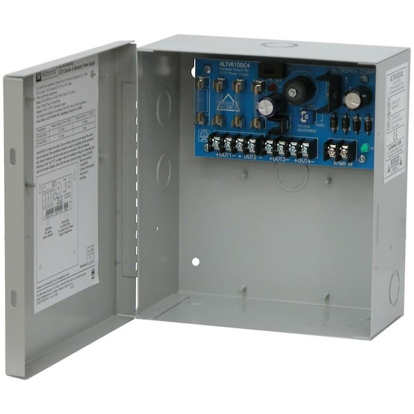 Altronix Power Supply 4 Fuse 6-15VDC at 2A ALTV615DC4UL - main