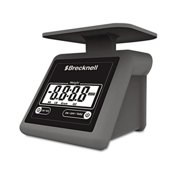 Brecknell Electronic Postal Scale 7 lbs Capacity 6 .8 x 5 .6 Platform Gray BR31167 - main