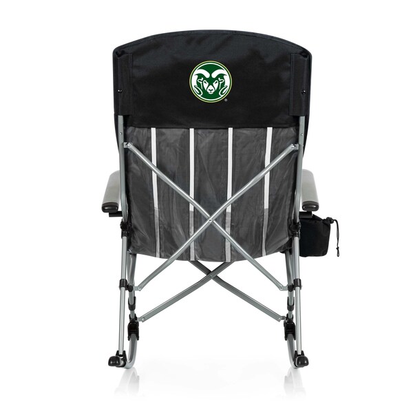 Picnic Time Family Of Brands NCAA Colorado State Rams Outdoor Rocking Camp Chair - XL Heavy Duty Camping Chair 805-01-175-134-0 - main