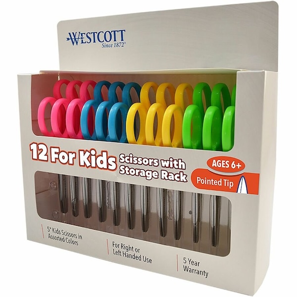 Westcott Scissors, Teachers Bulk Pack Display, Kids 13131 13141 - main