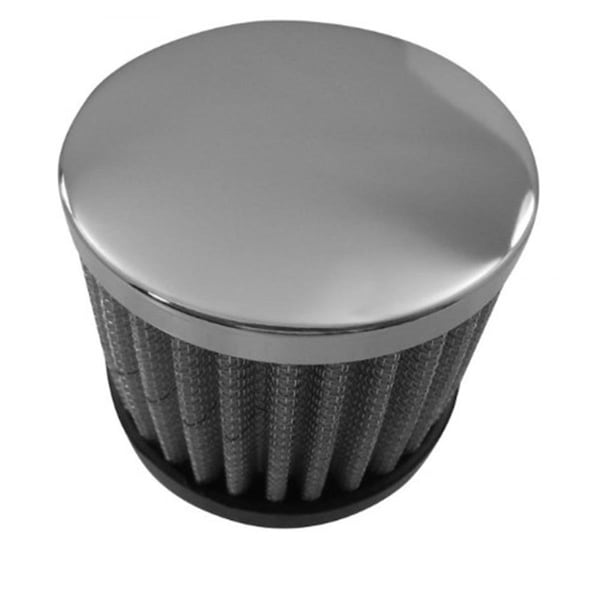 Racing Power R9308 3 in. Steel Push-In Open Filter Breather, Chrome RPC-R9308 - main