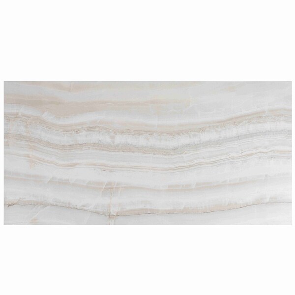 Apollo Tile Splendor 24x48 in. Ivory White Honed Porcelain Veincut Large Tile (15.5 sq ft/case) 2PK IMP88VECRVN2448 - main
