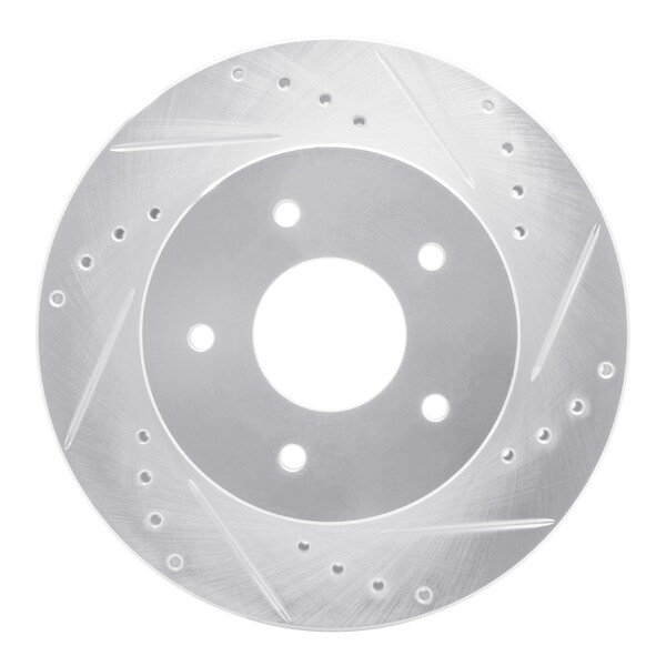 Dynamic Friction Co DFC Brake Rotor - Drilled and Slotted - Silver 631-47011R - main