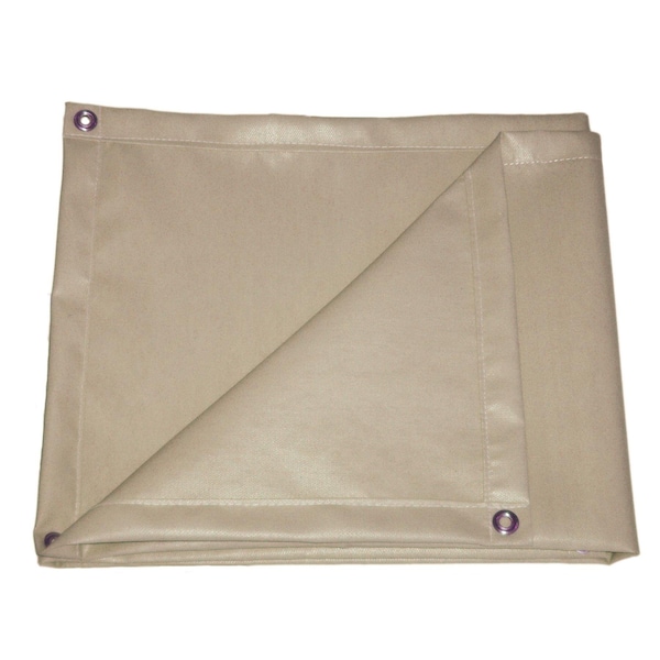 Tarps Now Welding Blankets, 10 ft L., 10 ft W., Tan WBHTF35-1010 - main