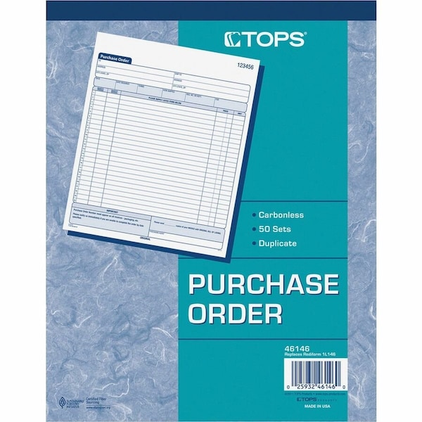Tops Purchase Order Book, 8-3/8 x 10-3/16 TOP46146 - main