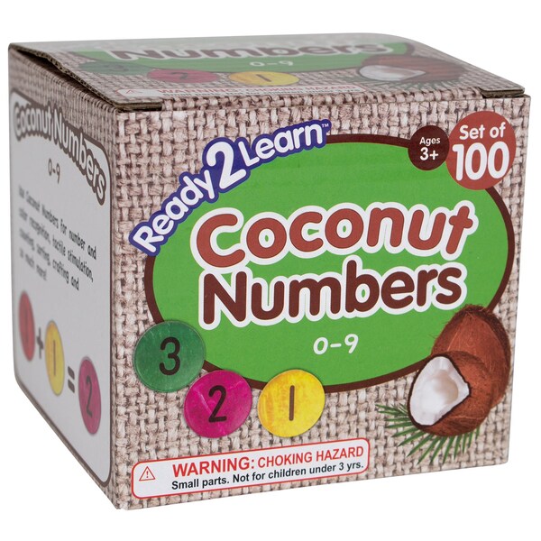 Ready 2 Learn Coconut Numbers, Small, 0-9, 100-Piece Set CE10006 - main