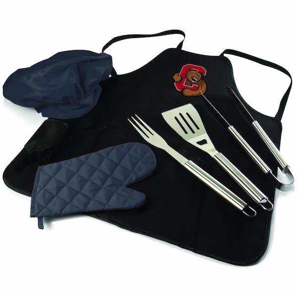 Picnic Time Family Of Brands NCAA Cornell Big Red BBQ Apron Tote Pro Grill Set, Heavy Duty BBQ Apron For Men 635-88-179-684-0 - main