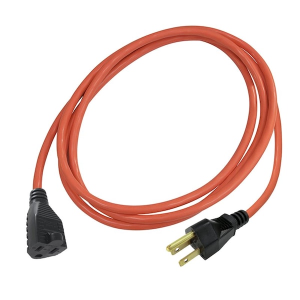 All-Source SJTW Extension Cord, 16 AWG, Outdoor, 16/3, 1 Outlets, Orange, 8 ft OU-JTW-163-8-OR - main