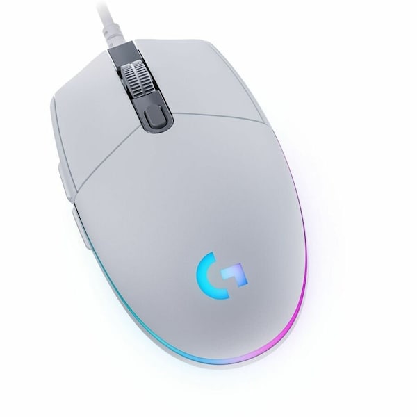 Logitech G203 Gaming Mouse - Cable - White - USB - 8000 dpi - 6 Button(s) 910005791 - main