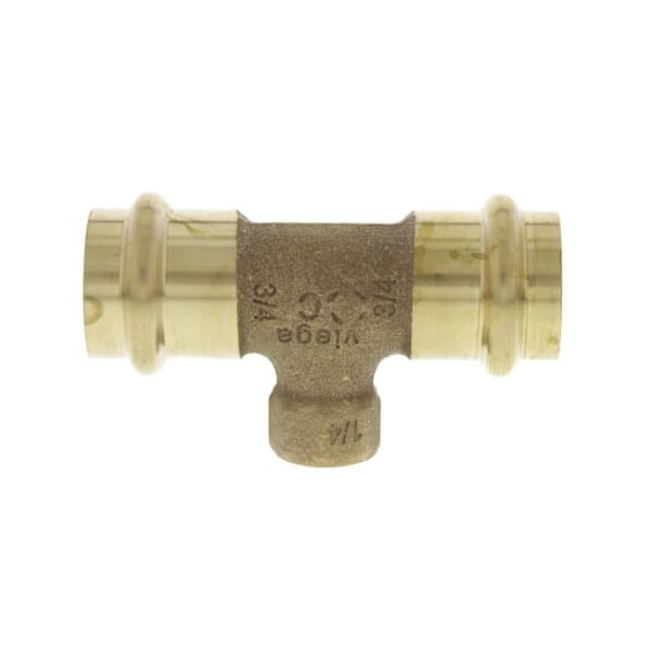Viega ProPress tee P1 0.75 P2 0.75 FPT 0.25 bronze 79585 - main