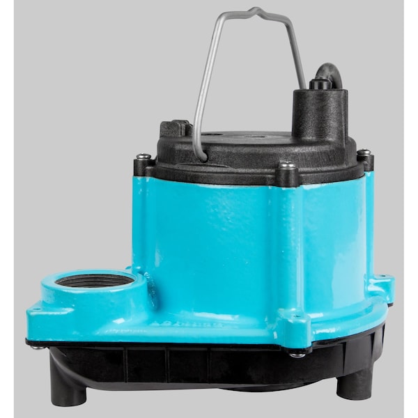 Little Giant Pump Submersible Sump Pump, 1/3 HP, 1 1/2 in F, No Switch, 29 gpm Flow Rate at 10 Ft of Head, 10 ft cord 506271 - main