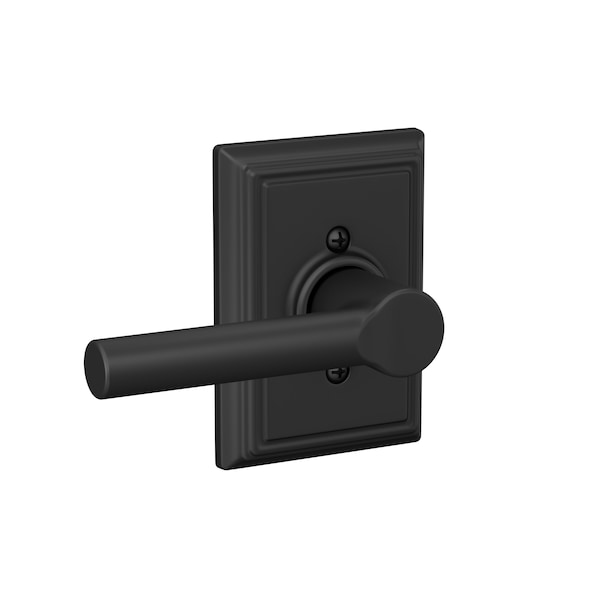 Schlage Residential Broadway Lever with Addison Rose Half Dummy Matte Black Finish F170BRW622ADD - main