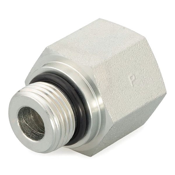 Parker Steel, Straight, 1 1/4 in x 1/2 in NPT 20-1/2 F5OG-S - main