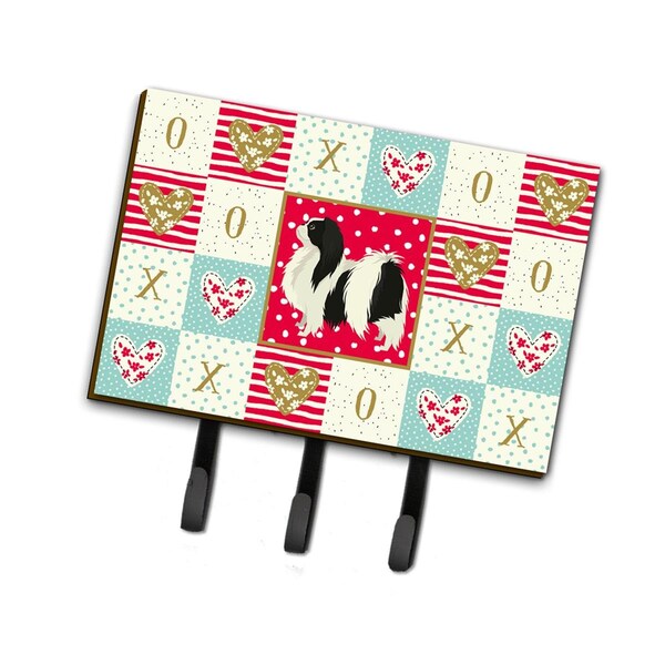 Carolines Treasures 6 x 2 x 9 in. Japanese Chin Love Leash or Key Holder CK5938TH68 - main