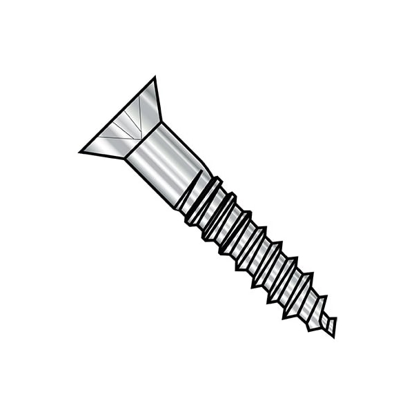 Zoro Select 8X1 3/4 Phl Flt Ful/Body Wood Scr Stainless Steel, 1000Pk 0828DPF188 - main