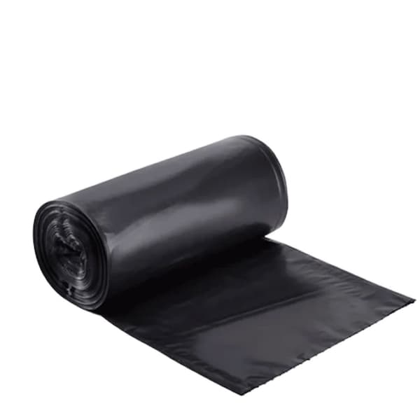 Evolution Heavy-Duty Trash Can Liner 55-60 gal, 38 in x 58 in, 1.5 Mil, Black, 100PK 210385815 - main