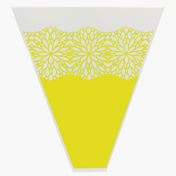 Nashville Wraps Blossomy Yellow Bouquet Sleeve, 4 x 18 x 17, 50PK FBSBYE - main