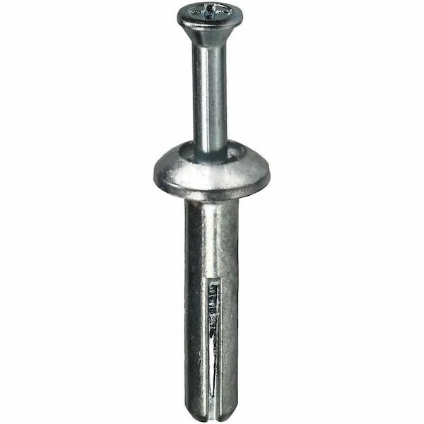 Dottie Nail Drive Anchor, 1/4" Dia., 3/4" L, Alloy Steel Zinc Plated, 100 PK ZAS75 - main