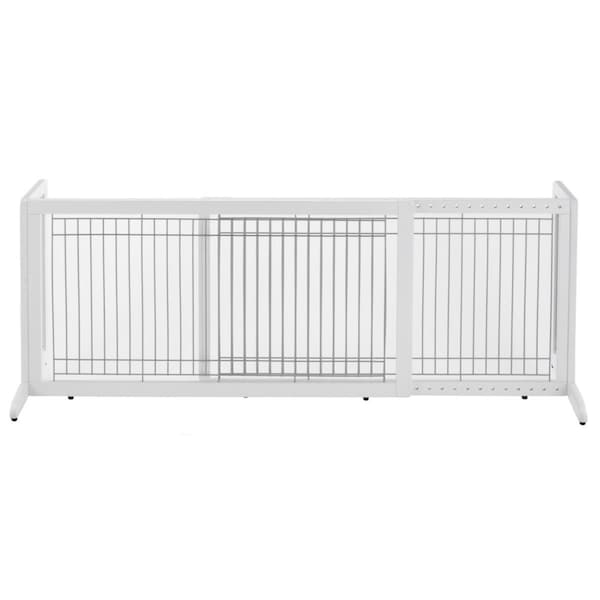 Richell Usa Freestanding Pet Gate Large - Origami White 94157 - main