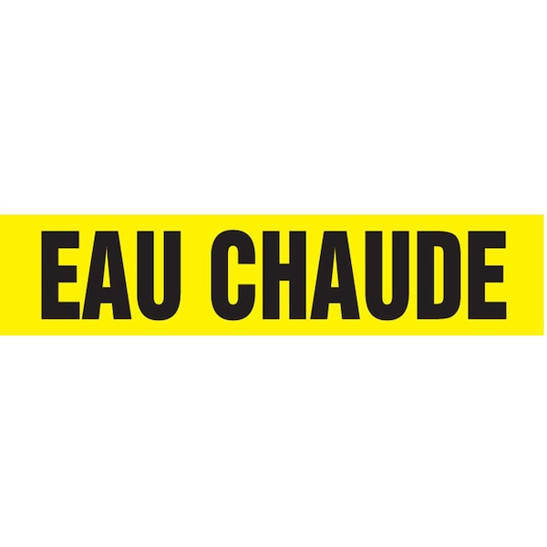Accuform FRENCH PIPE MARKER EAU CHAUDE CRPK423STB - main