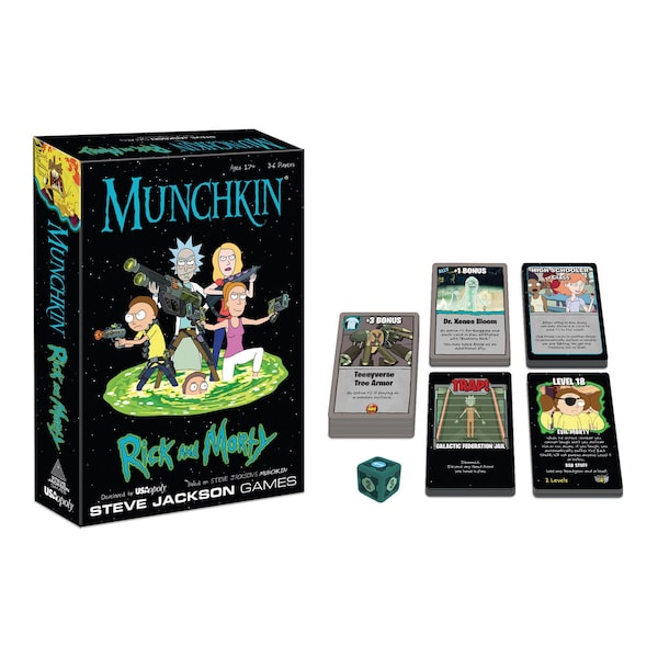 Usaopoly MUNCHKIN, Rick And Morty Card Game MU085-434 - main