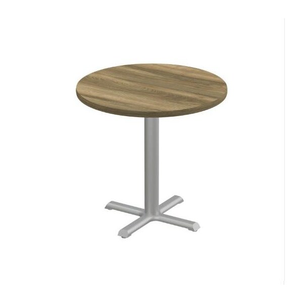 Correll Round Cafe Table, 36 in W, 36 in L, 29 in H, Particleboard Top, Colonial Hickory SXT36R-53-98-53 - main