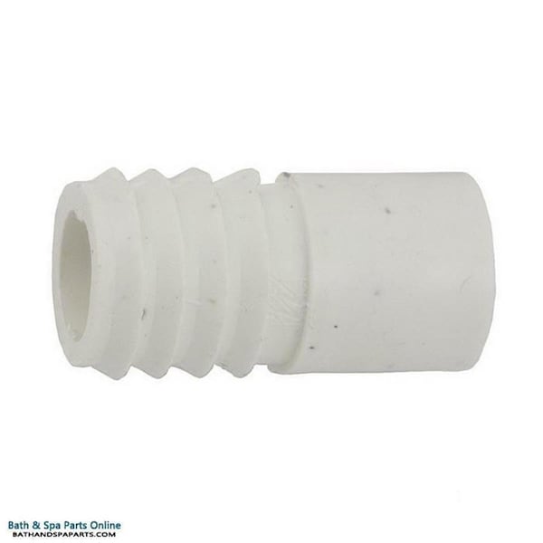 Westlake Pipe & Fittings 0.75 RB x 0.5 in. SPG Ribbed Barb Adapter PVC Fitting 425-1000 - main