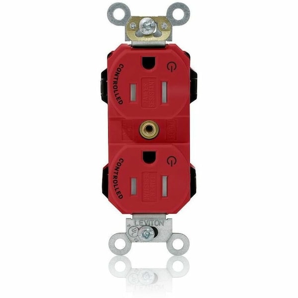 Leviton Straight Blade Receptacle, 5-15R, 15 A, 125V AC, Self-Grounded MT562-2SR - main