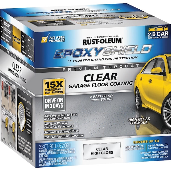 Rust-Oleum EpoxyShield Clear Finish Floor Coating Kit Clear 2.8 Qt. 292514 - main