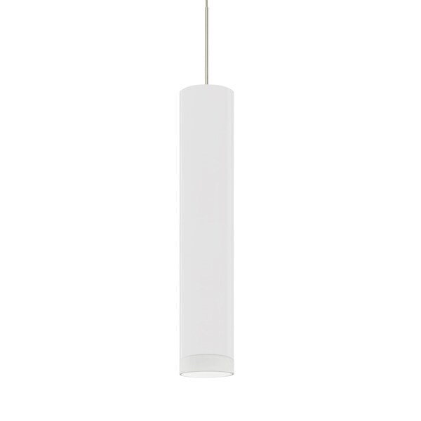 Besa Lighting Cafe 12 Cord Pendant, White/Frost, Satin Nickel Finish, 1x50W Halogen 1XT-CAFE12WF-SN - main