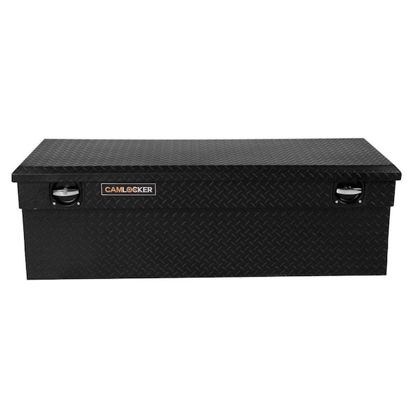 Camlocker Chest, Single Lid, Diamond Tread, Matte Black, Aluminum, 57 Inch Length x 20 Inch Width x 20 RV57_MB - main