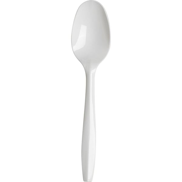 Dixie Plastic Cutlery, Mediumweight Spoon, White, 1000PK PTM21 - main