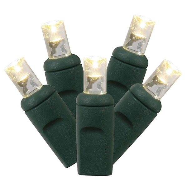 Vickerman 6 in. x 25 ft. 4.8W 0.04A LED Cool White to Warm White Alternating Wide Angle Light Set, 24PK X6G6515PBG - main