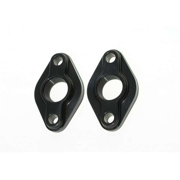 Meziere WP80S Big Block Chevy Water Pump Port Adapters - Black, 12PK MEZWP80S - main