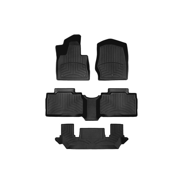Weathertech Black, Front and Rear and Rear FloorLiner HP 441575-1-2-3IM - main