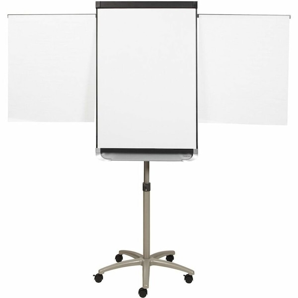Quartet Dry Erase Board, Steel, 38 1/4 in, 27 in, Aluminum Frame, White, Gloss ECM32P2A - main
