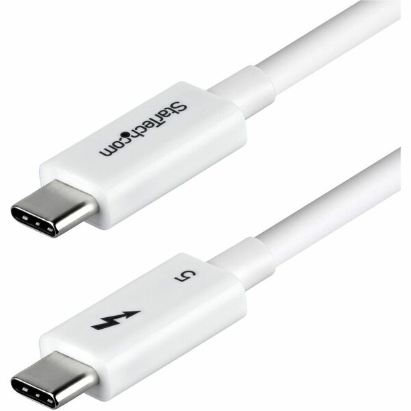 Startech.Com 2.6ft/80cm Thnderblt 5 Cbl WHT TBLT5MM80CM240WWH - main