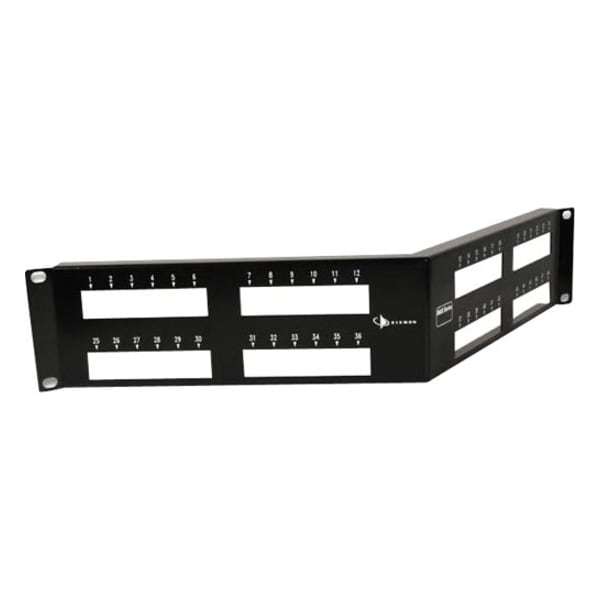 Siemon 48-PORT PANEL UNLOADED, HIGH-DENSITY ANGLED, MAX SERIES, 2 RMU MX-PNLA-48 - main