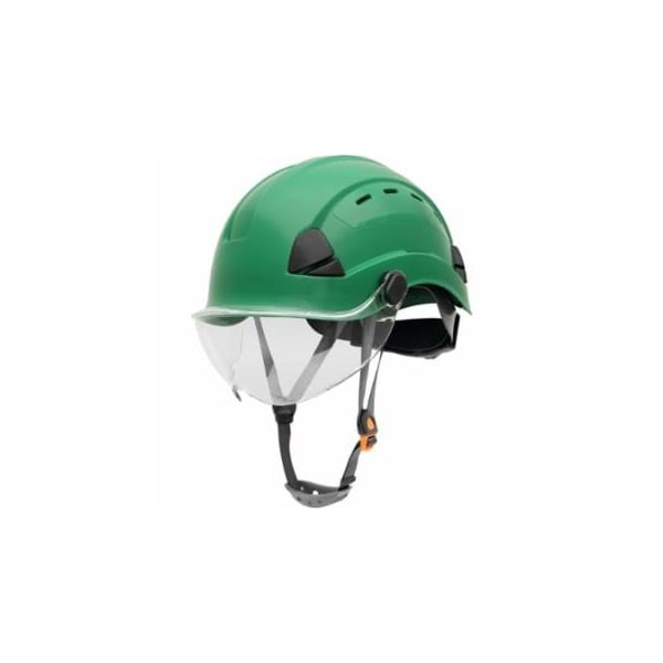 Honeywell Fibre-Metal Safety Helmet, 6-point Ratchet Suspension, Vented, Green 280-FSH11004 - main
