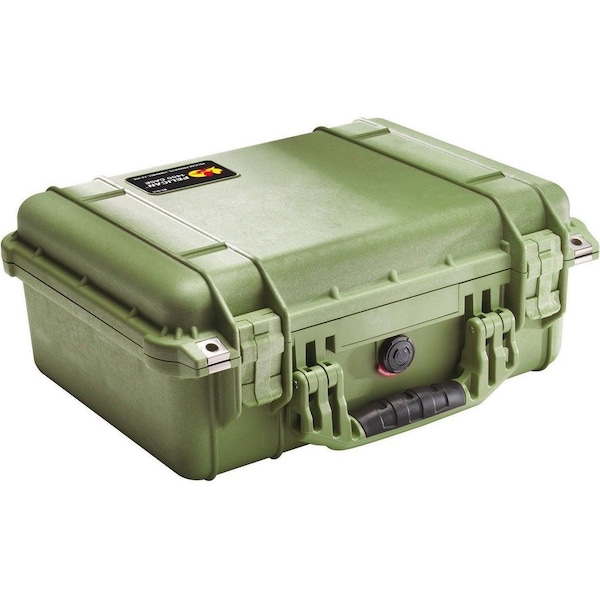 Pelican Olive Drab Green Protective Case, 16.44"L x 13"W x 6.82"D 1450NF - main